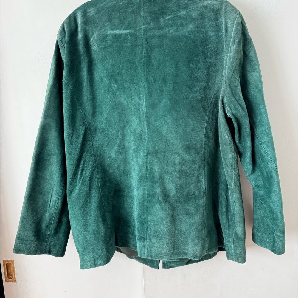 Nolan Miller Green Suede Women's Jacket - Picture 3 of 5